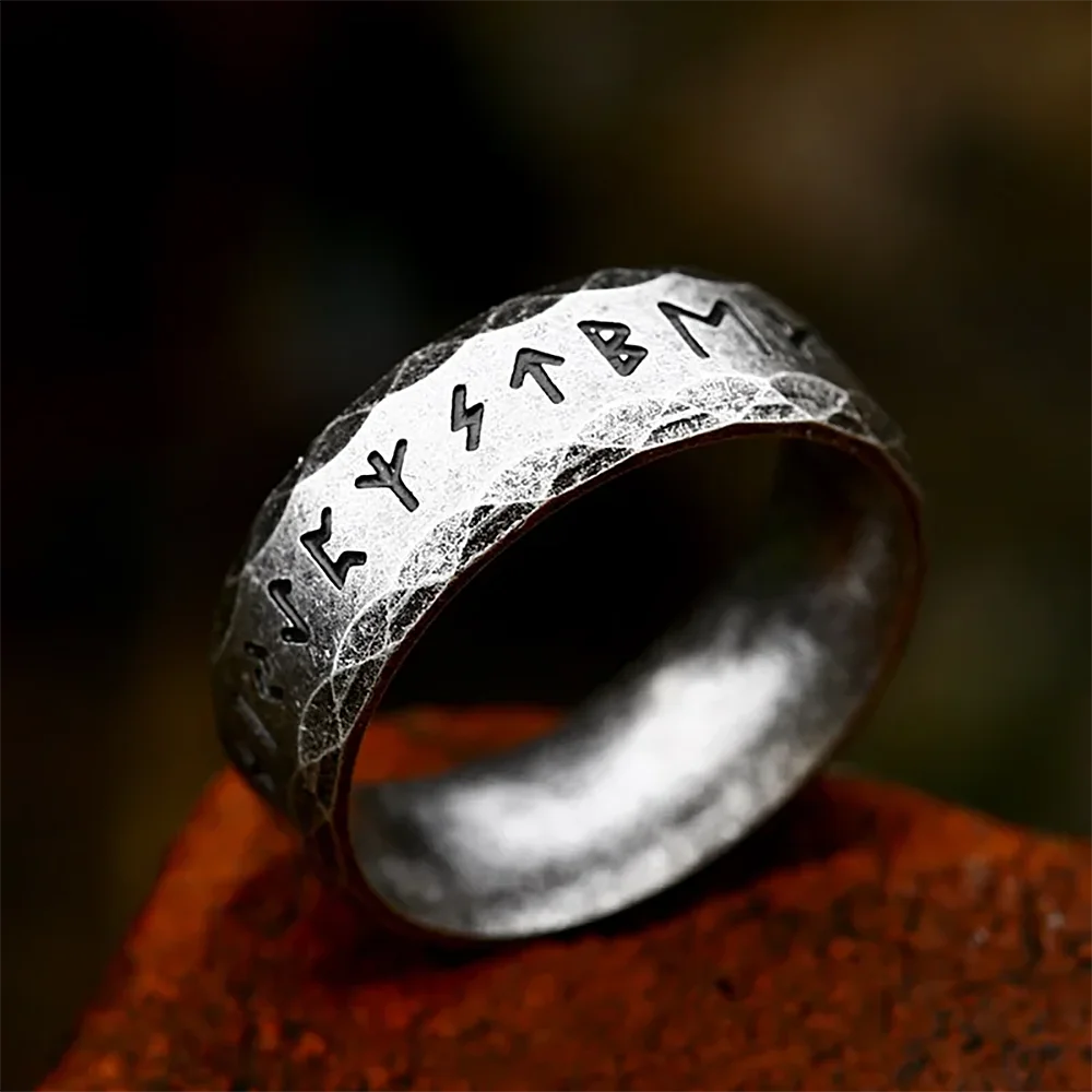 1️⃣ Simple Stainless Steel Ring Punk Hip Hop Biker Ring Men Women