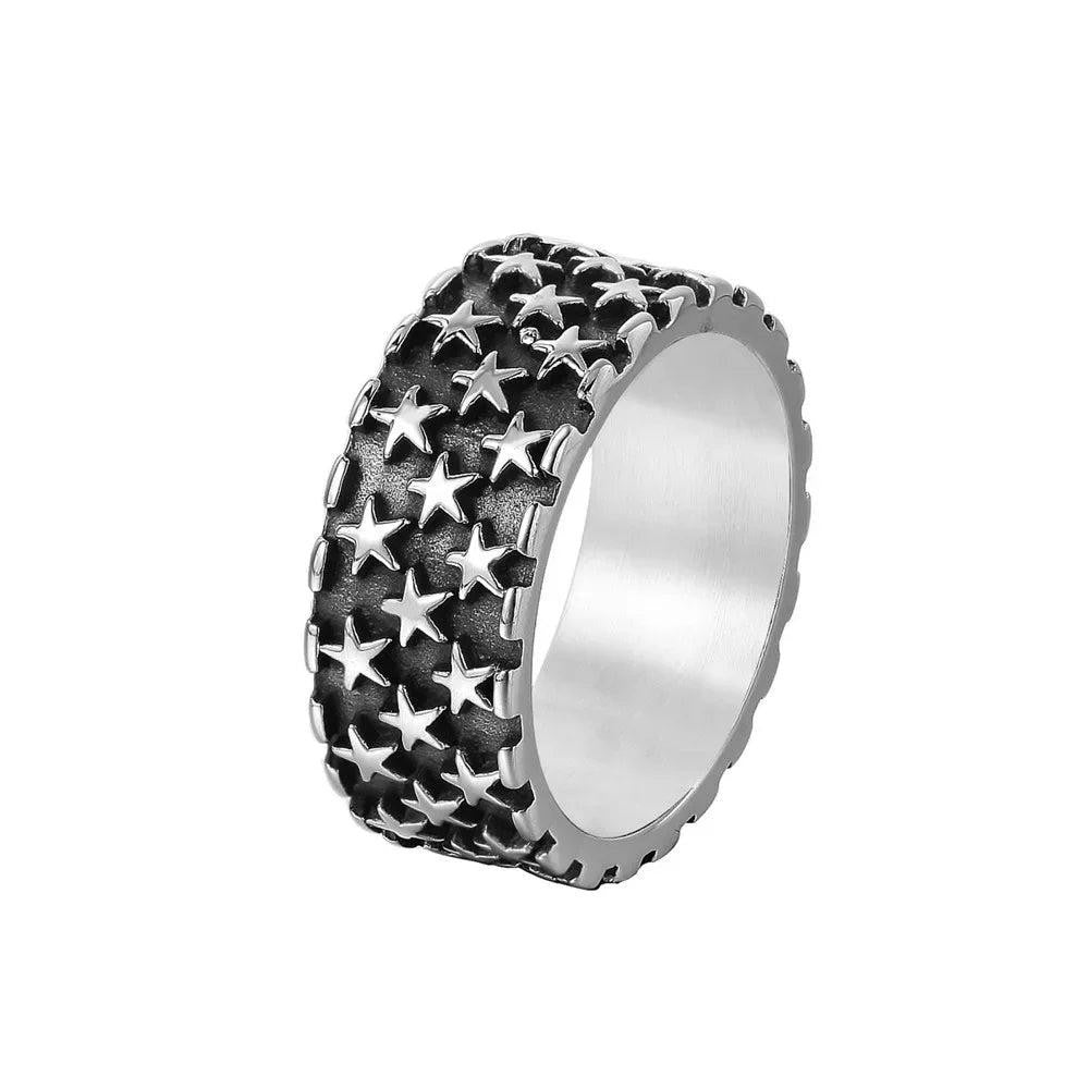 Polished 316L Stainless Steel Square Finger Rings for Men Women Wedding Party Je