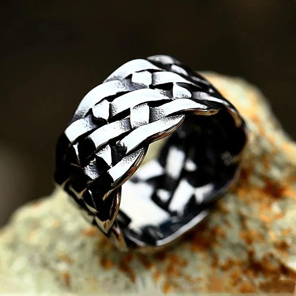 Polished 316L Stainless Steel Square Finger Rings for Men Women Wedding Party Je