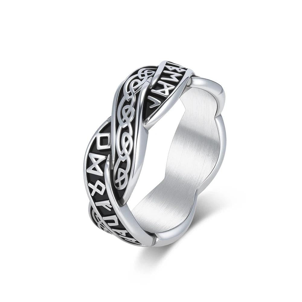 2️⃣ Creative Pattern Ring Stainless Steel Punk Fashion Ring Men Women
