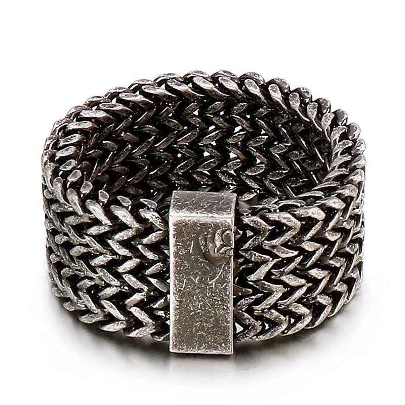 Polished 316L Stainless Steel Square Finger Rings for Men Women Wedding Party Je