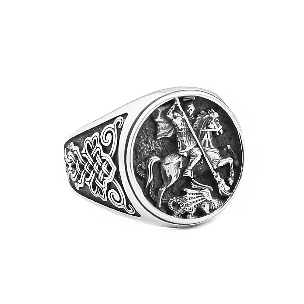 1️⃣ Jason Mask Ring Punk Horror Stainless Steel Biker Ring for Men Black Retro J