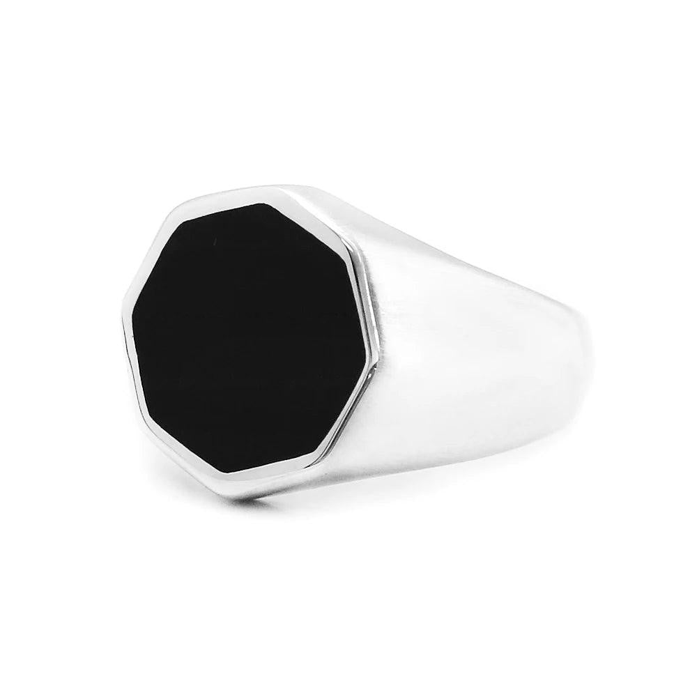 1️⃣ Jason Mask Ring Punk Horror Stainless Steel Biker Ring for Men Black Retro J