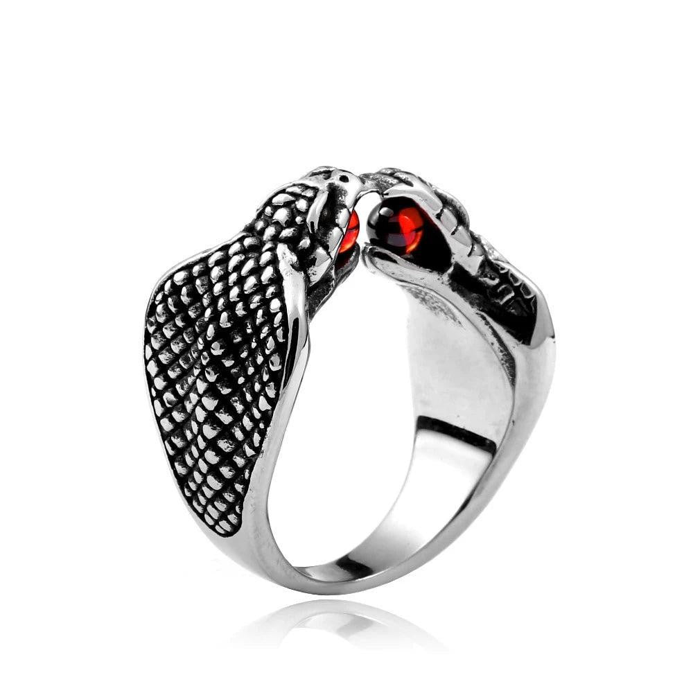 2️⃣ Creative Pattern Ring Stainless Steel Punk Fashion Ring Men Women