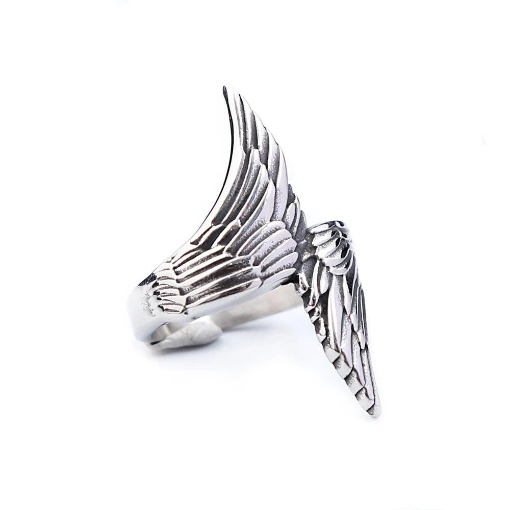 TOGA PULLACN Stainless Steel Egyptian Ankh Cross Finger Rings Punk Jewelry for M