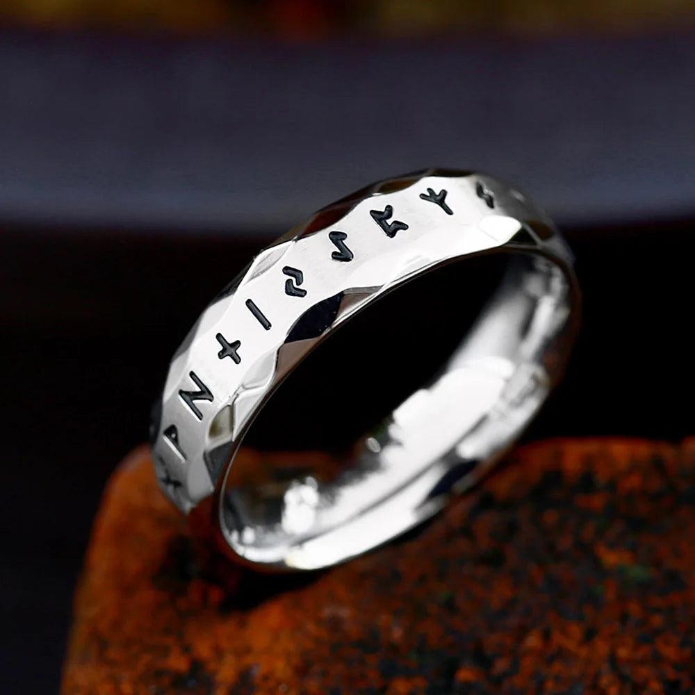 1️⃣ Simple Stainless Steel Ring Punk Hip Hop Biker Ring Men Women