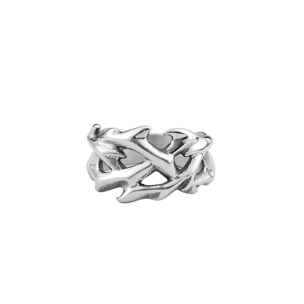 316L Stainless Steel Punk Square Flat Top Signet Ring Unisex Jewelry Gift for Me