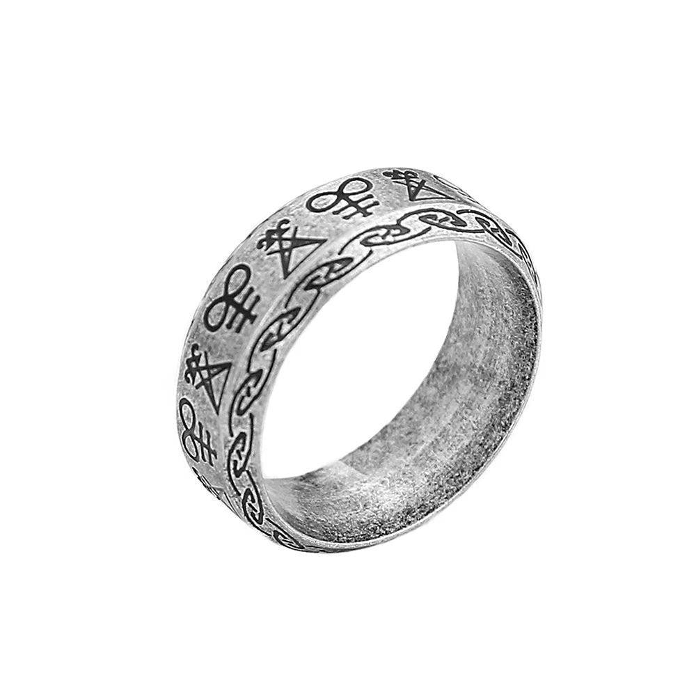 1️⃣ Jason Mask Ring Punk Horror Stainless Steel Biker Ring for Men Black Retro J