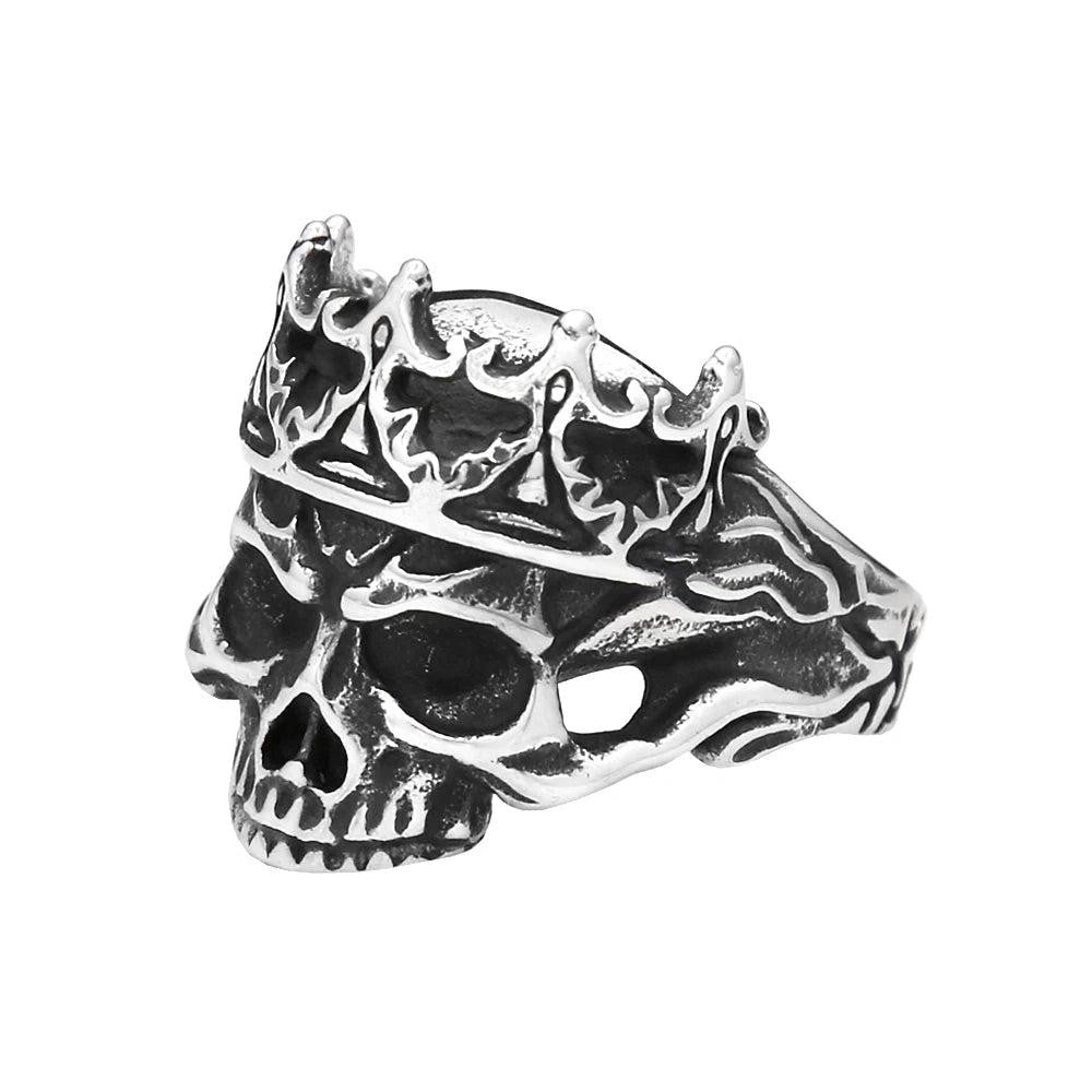 1️⃣ Simple Stainless Steel Ring Punk Hip Hop Biker Ring Men Women