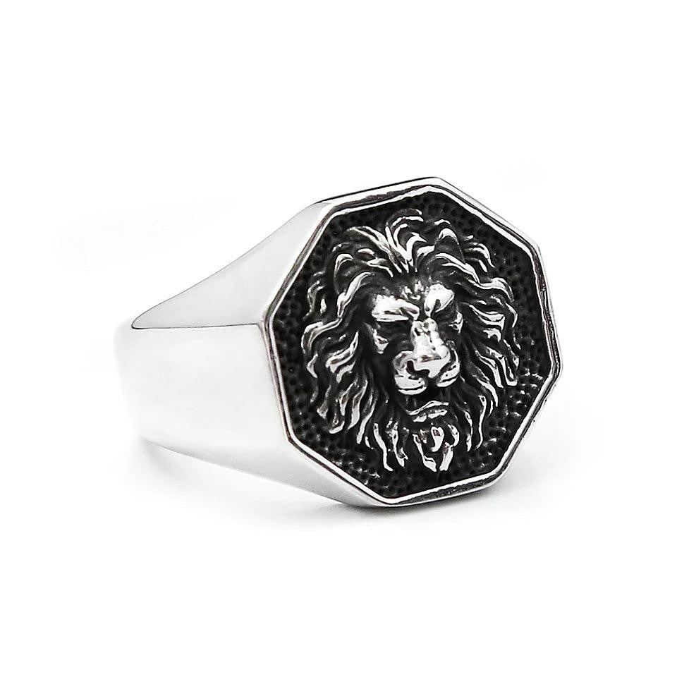 1️⃣ Simple Stainless Steel Ring Punk Hip Hop Biker Ring Men Women