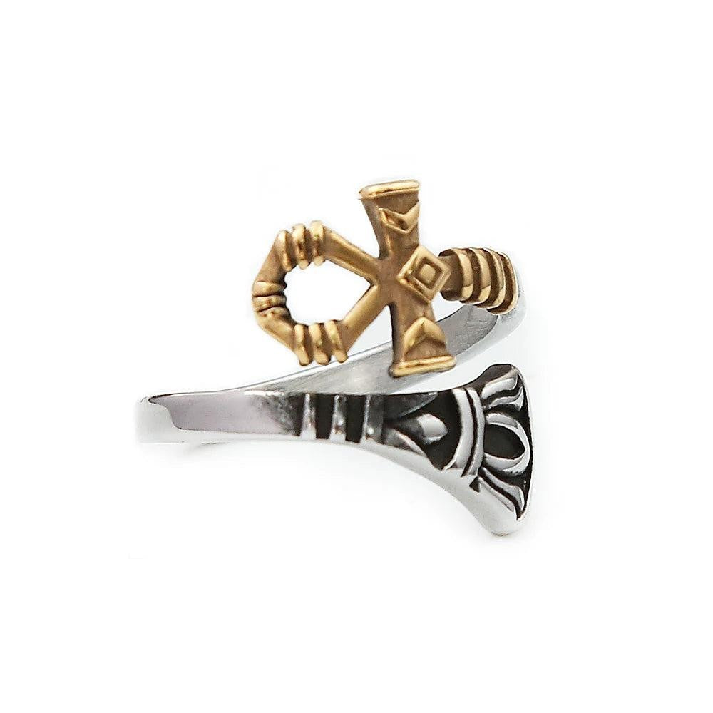316L Stainless Steel Punk Square Flat Top Signet Ring Unisex Jewelry Gift for Me