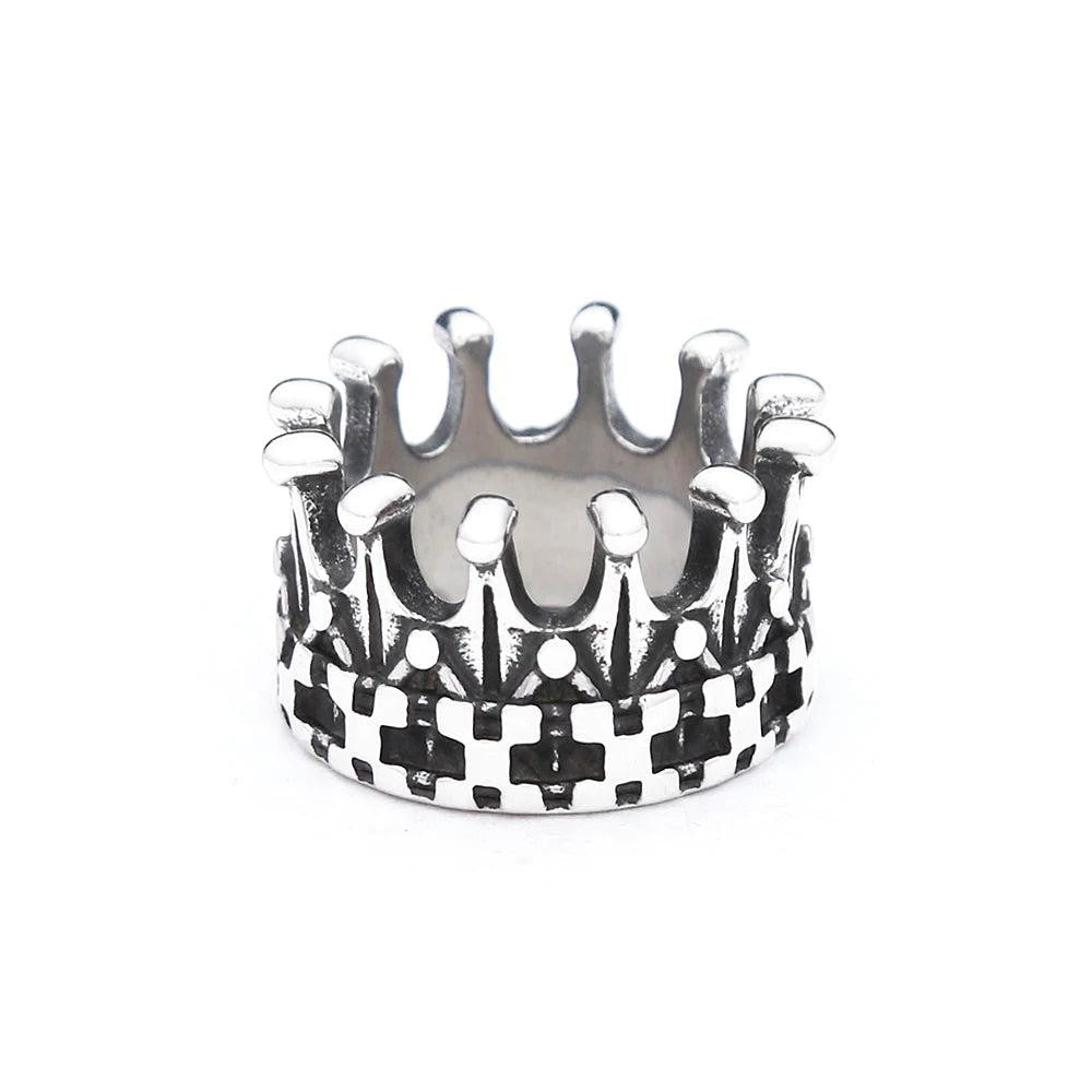 2️⃣ Creative Pattern Ring Stainless Steel Punk Fashion Ring Men Women