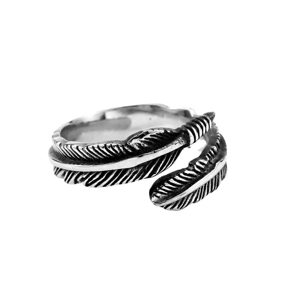 1️⃣ Simple Stainless Steel Ring Punk Hip Hop Biker Ring Men Women