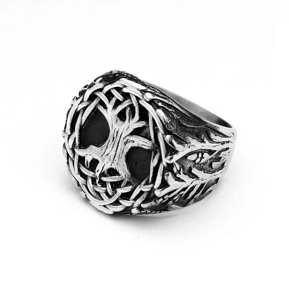1️⃣ Simple Stainless Steel Ring Punk Hip Hop Biker Ring Men Women