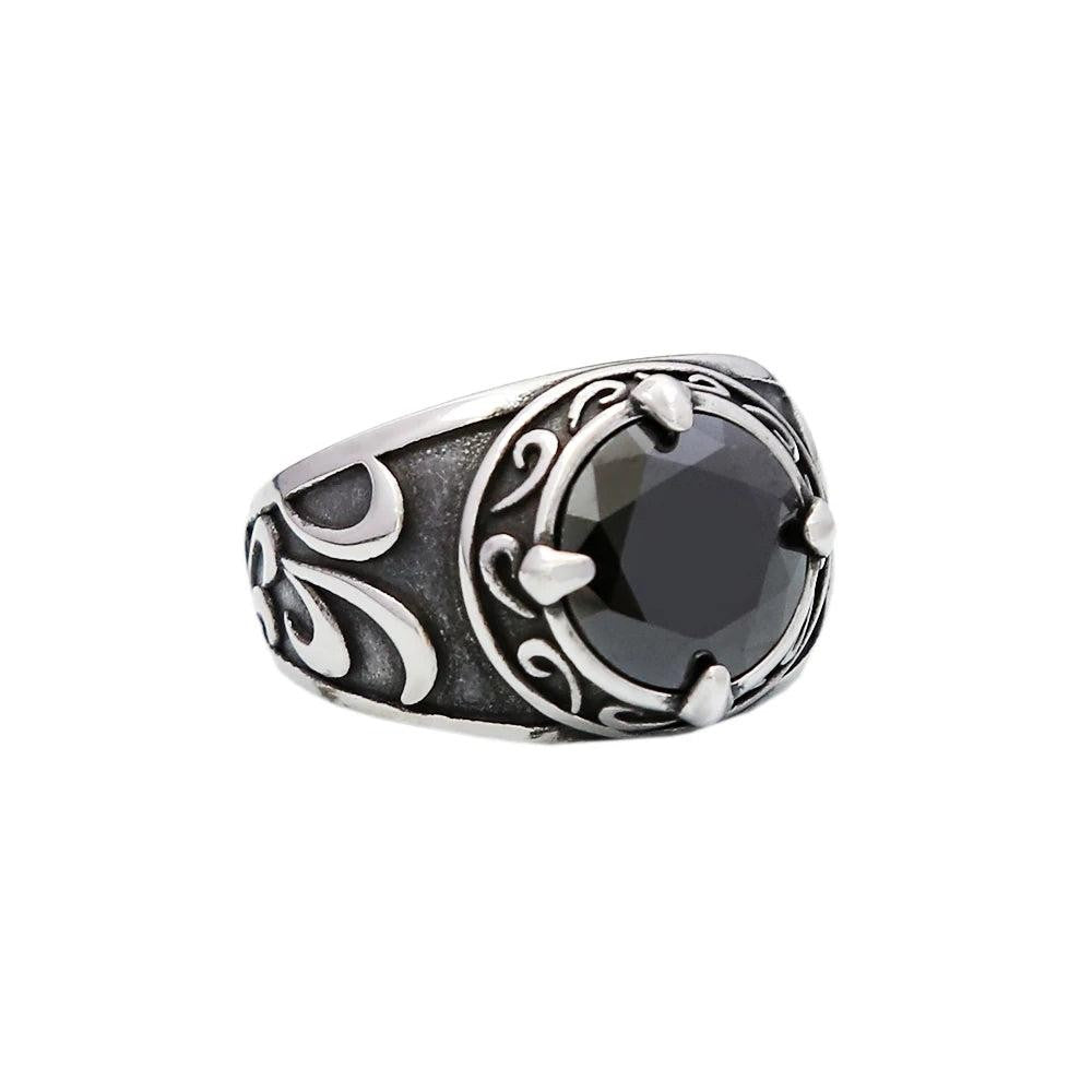 316L Stainless Steel Punk Square Flat Top Signet Ring Unisex Jewelry Gift for Me