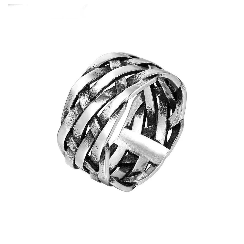 Polished 316L Stainless Steel Square Finger Rings for Men Women Wedding Party Je