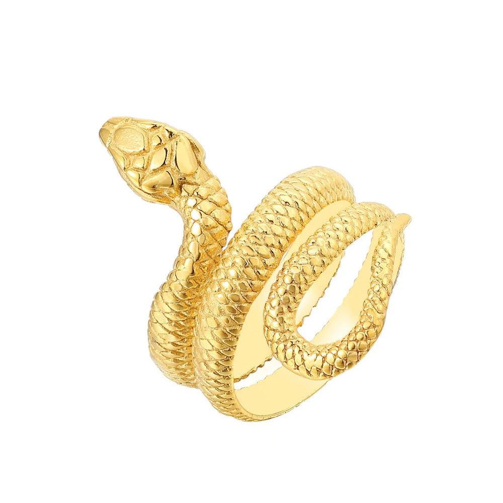 Vintage Snake Ring Stainless Steel – Punk Biker Hip Hop Animal Ring Unisex