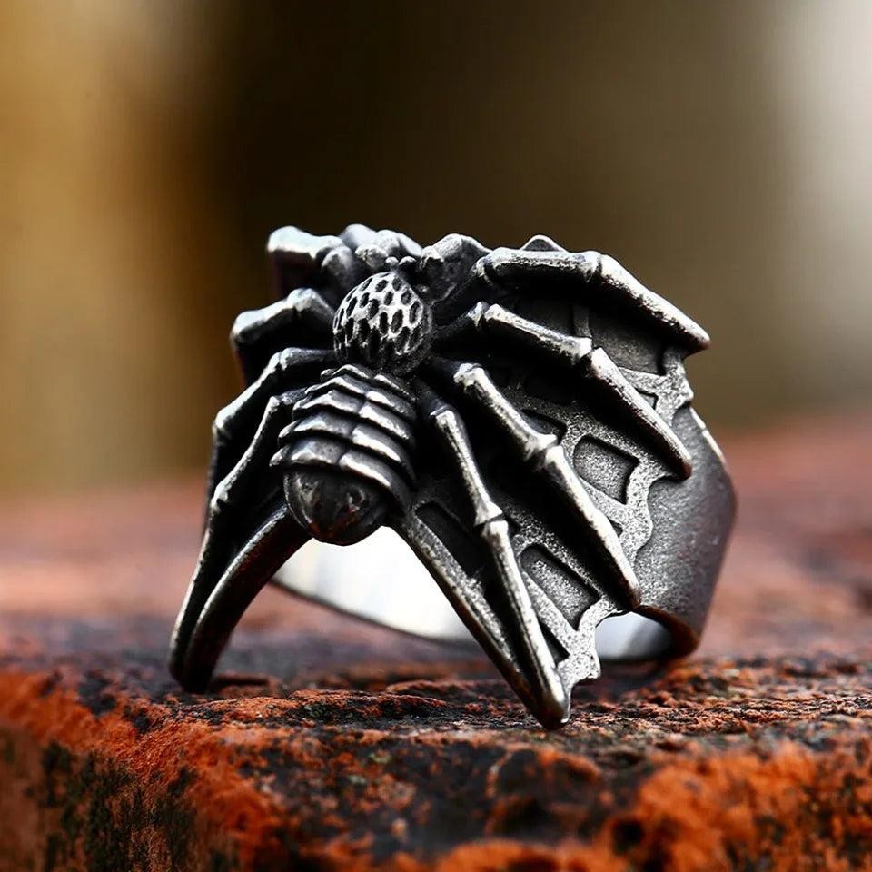 1️⃣ Jason Mask Ring Punk Horror Stainless Steel Biker Ring for Men Black Retro J
