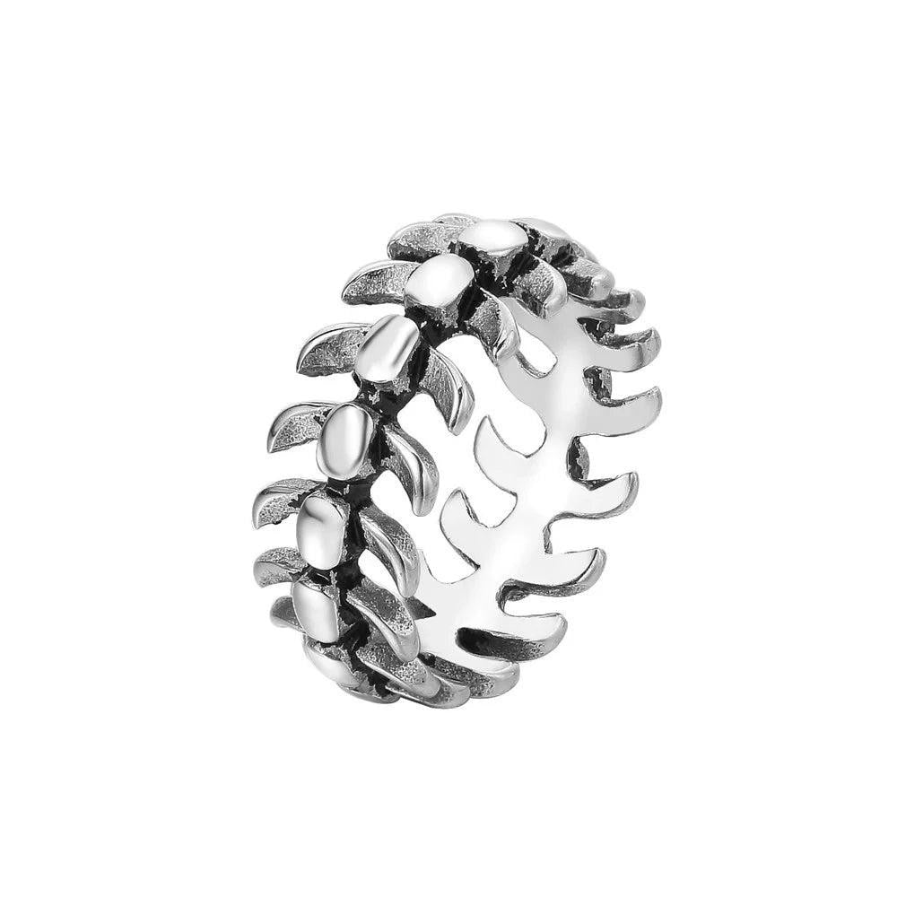 TOGA PULLACN Stainless Steel Egyptian Ankh Cross Finger Rings Punk Jewelry for M