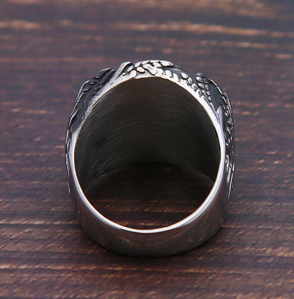 1️⃣ Viking Tree of Life Ring Nordic Celtic Knot Stainless Steel Ring Men