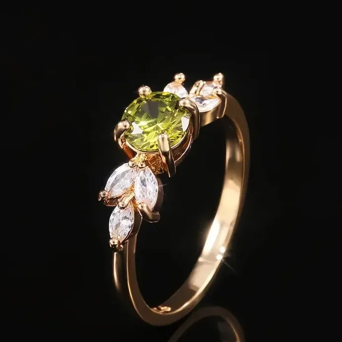Elegant Women’s Geometric Cubic Zirconia Ring for Wedding & Party