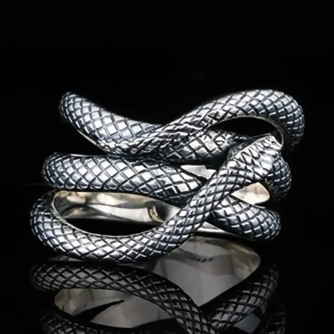 Women’s Punk Snake Ring Zinc Alloy Vintage Antique Color Geometric Animal Jewelry