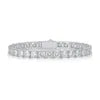 Moissanite Tennis Bracelet 3/4/5mm S925 Silver D Color VVS1 18K Gold Plated Jewelry for Men Women