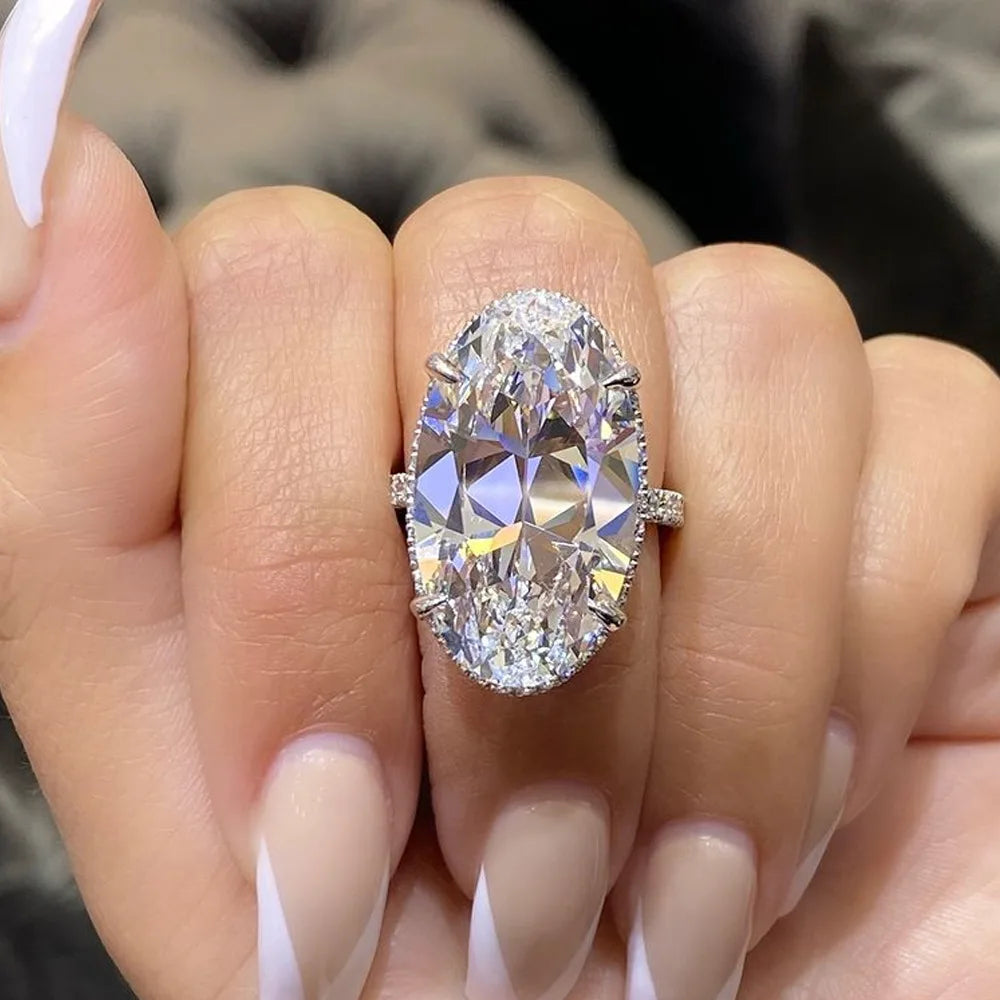 F1419 Women's Pear Cut Synthetic Lab Grown Diamond Engagement Ring Luxury Style 18K White Gold Halo Setting