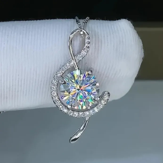 Elegant Bridal Geometric Pendant Necklace with Sparkling CZ Stone Jewelry