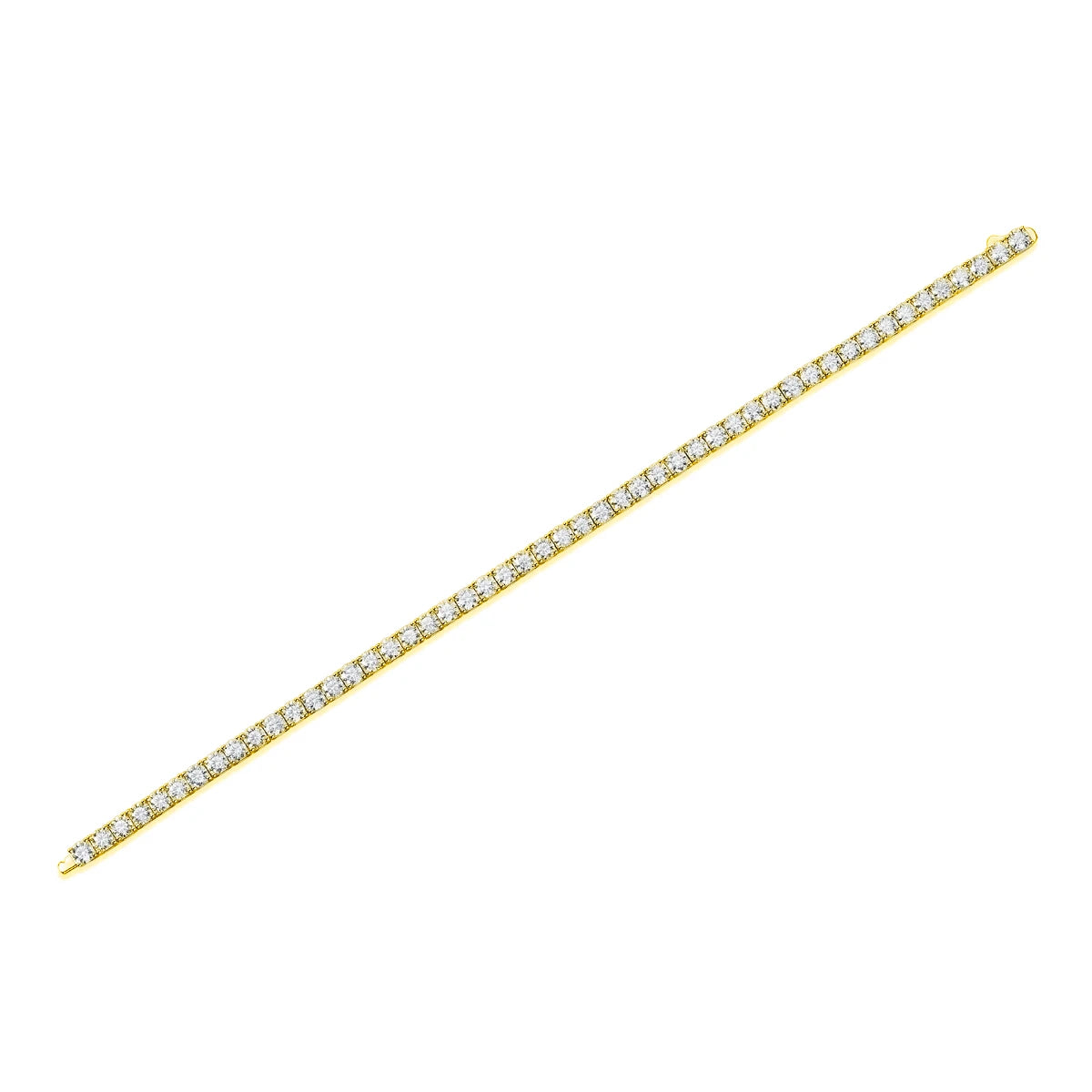 3/4/5mm Moissanite Tennis Bracelet S925 Silver D VVS1 18K Gold Plated Jewelry Men Women