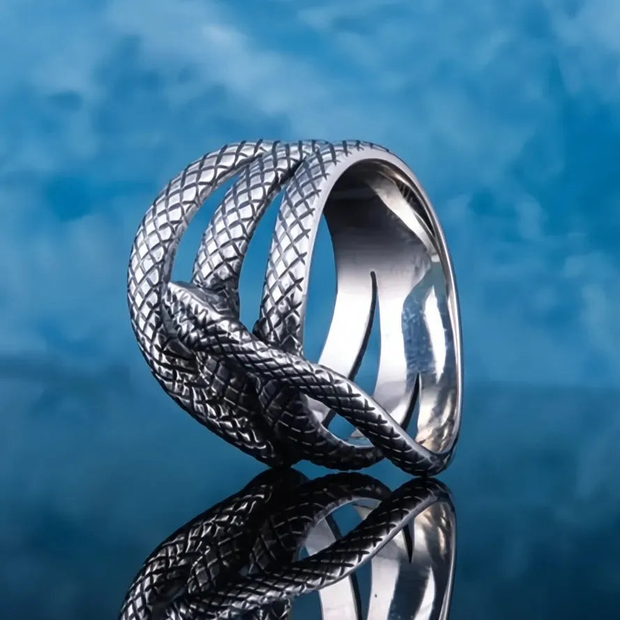 Women’s Punk Snake Ring Zinc Alloy Vintage Antique Color Geometric Animal Jewelry