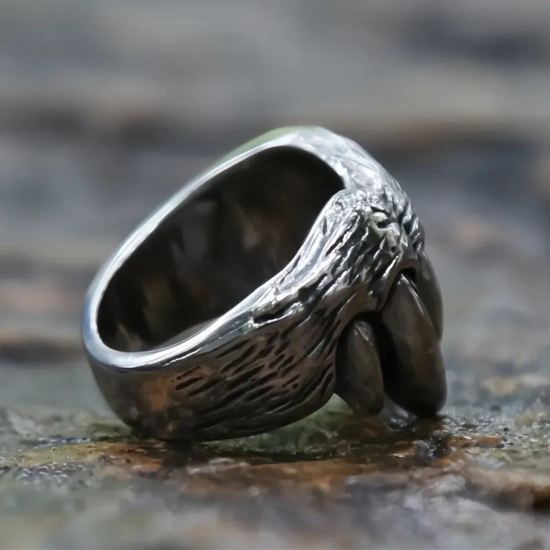 Unique Beast Teeth Ring Men 316L Stainless Steel Punk Gothic Biker Devil Jewelry Gift