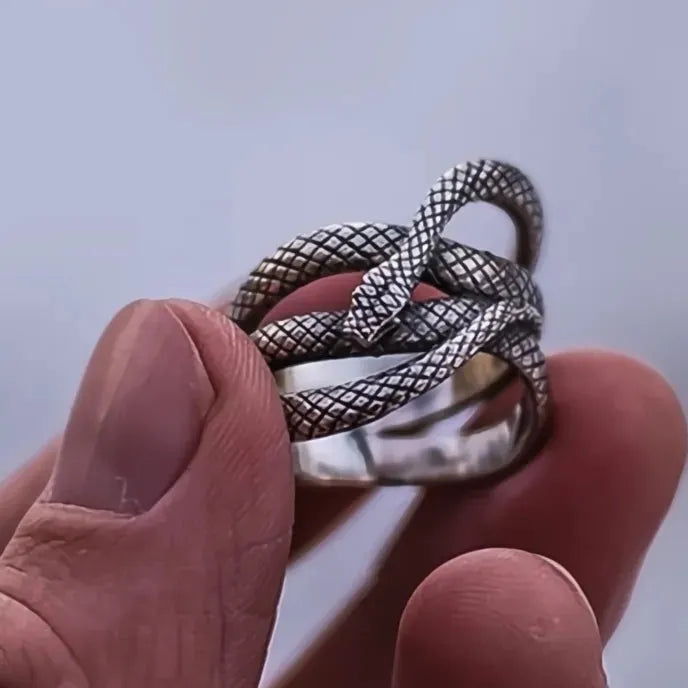 Women’s Punk Snake Ring Zinc Alloy Vintage Antique Color Geometric Animal Jewelry