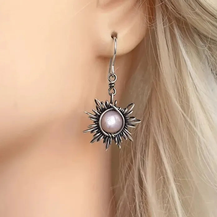 Bohemian Moon Star Dangle Earrings Women Asymmetrical Drop Jewelry Celestial