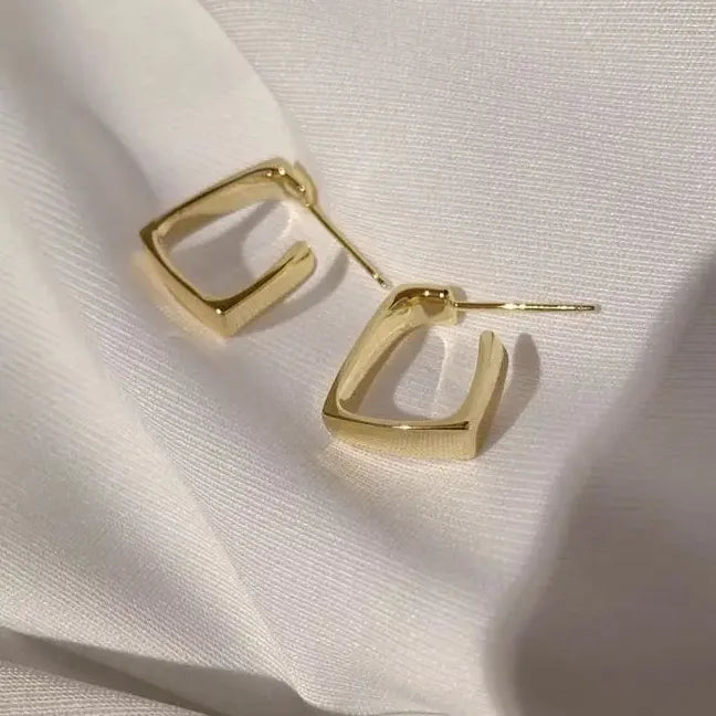 Unisex Geometric U-Shape Hoop Earrings Punk Hip-Hop Fashion Jewelry