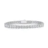 Moissanite Tennis Bracelet 3/4/5mm S925 Silver D Color VVS1 18K Gold Plated Jewelry for Men Women