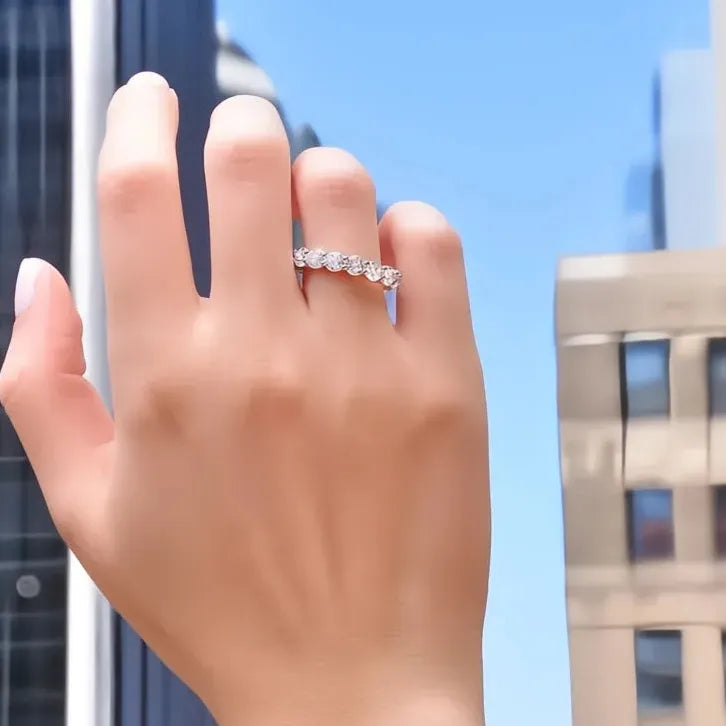 AAA Cubic Zirconia Brass Promise Rings for Women Wedding Gift 6 Styles
