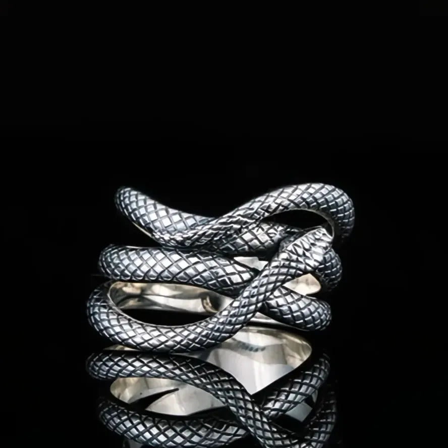 Women’s Punk Snake Ring Zinc Alloy Vintage Antique Color Geometric Animal Jewelry