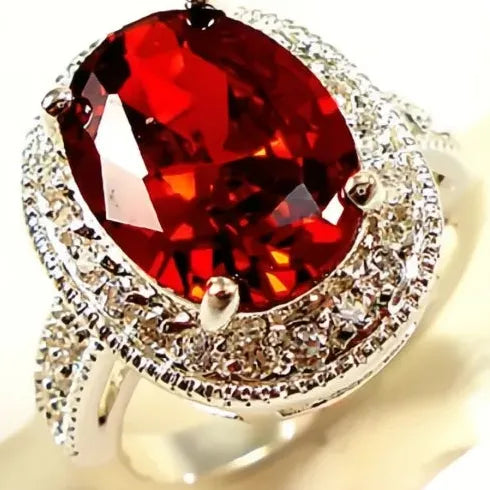 Noble Heart Cubic Zirconia Brass Ring for Women Wedding Jewelry