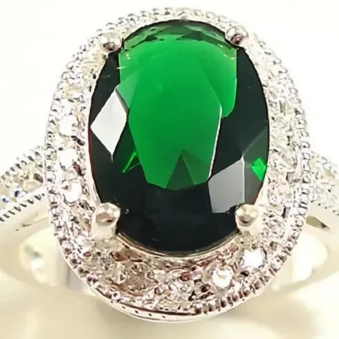 Noble Heart Cubic Zirconia Brass Ring for Women Wedding Jewelry