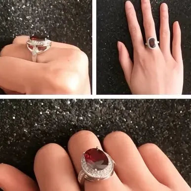 Noble Heart Cubic Zirconia Brass Ring for Women Wedding Jewelry