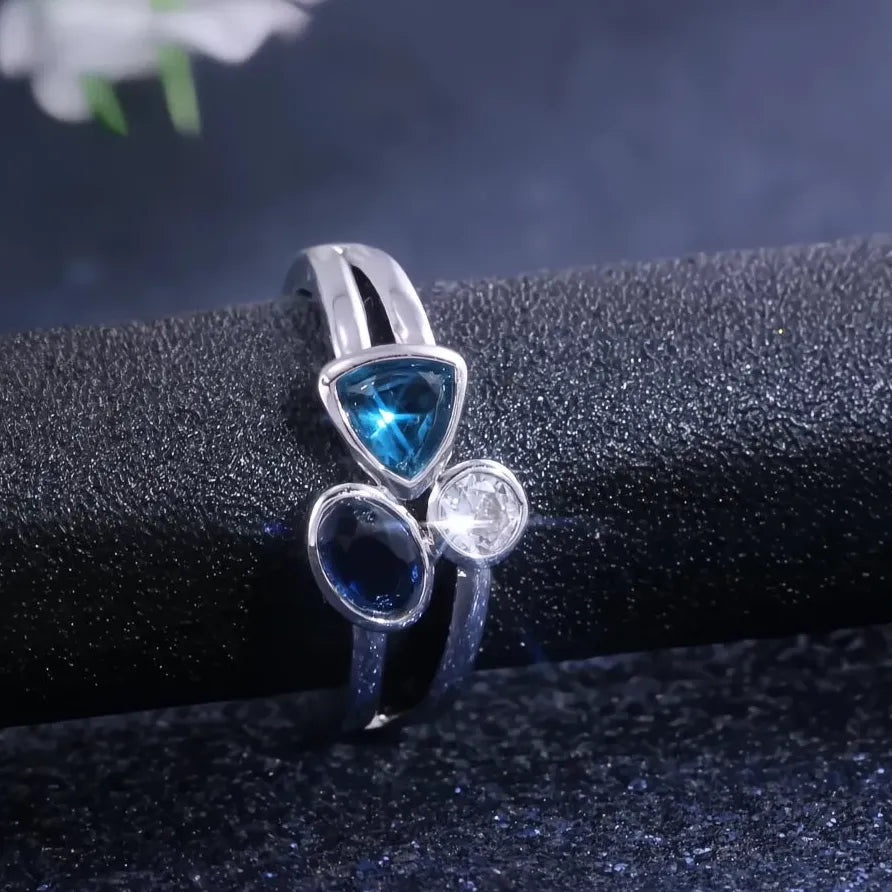 Elegant Geometric Cubic Zirconia Brass Wedding Engagement Ring Band