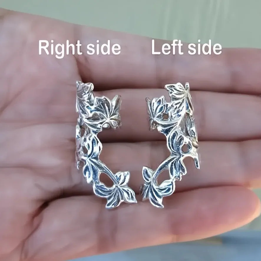 Vine Shape Copper Ear Clip for Women Vintage Stylish Daily Wear Earrings Gift