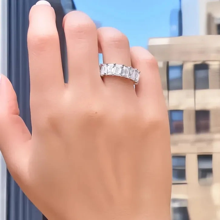 AAA Cubic Zirconia Brass Promise Rings for Women Wedding Gift 6 Styles