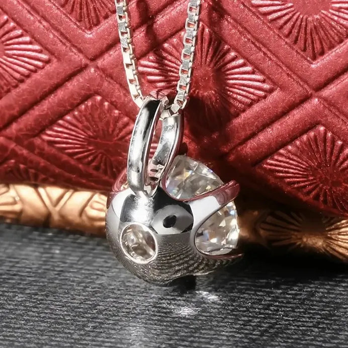 Classic Claw Cubic Zirconia Geometric Pendant Necklace for Women Bridal Jewelry