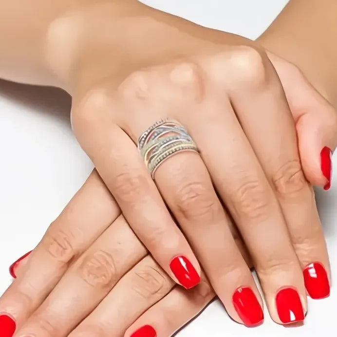 Elegant Romantic Cross Ring for Women Brass Cubic Zirconia Jewelry