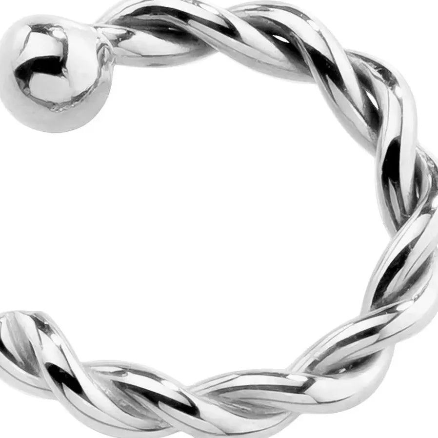 Twist U Shape Brass Fake Nose Ring for Women Faux Piercing Jewelry