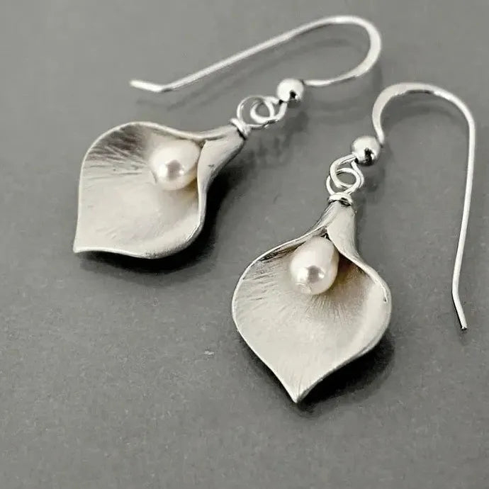 Sweet Imitation Pearl Drop Earrings for Women Wedding Engagement Gift Zinc Alloy
