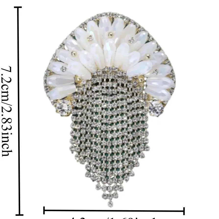 Luxury Jellyfish Brooch for Wedding Gift Men Women Classic Style