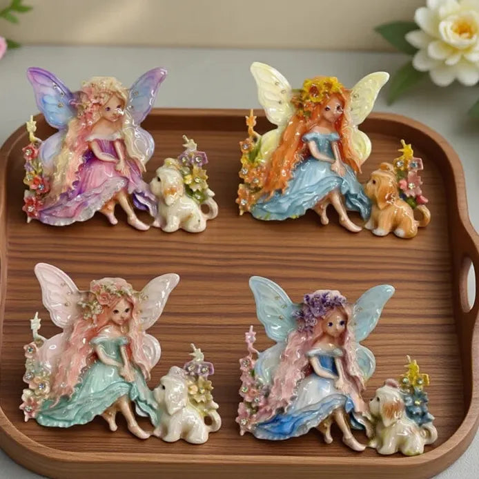 Elegant Wings Puppy Fairy Brooch Pin Jewelry for Men & Women